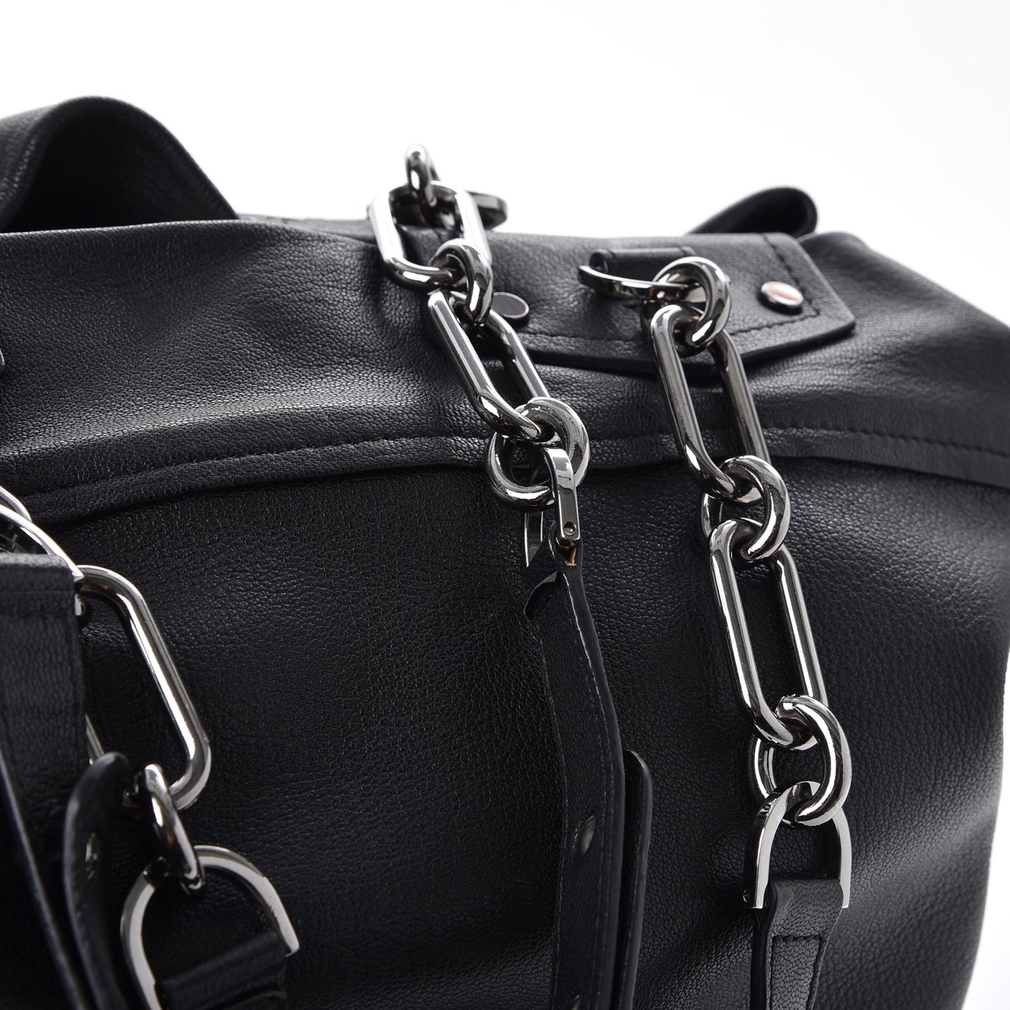 Goatskin Shoulder Bag Black