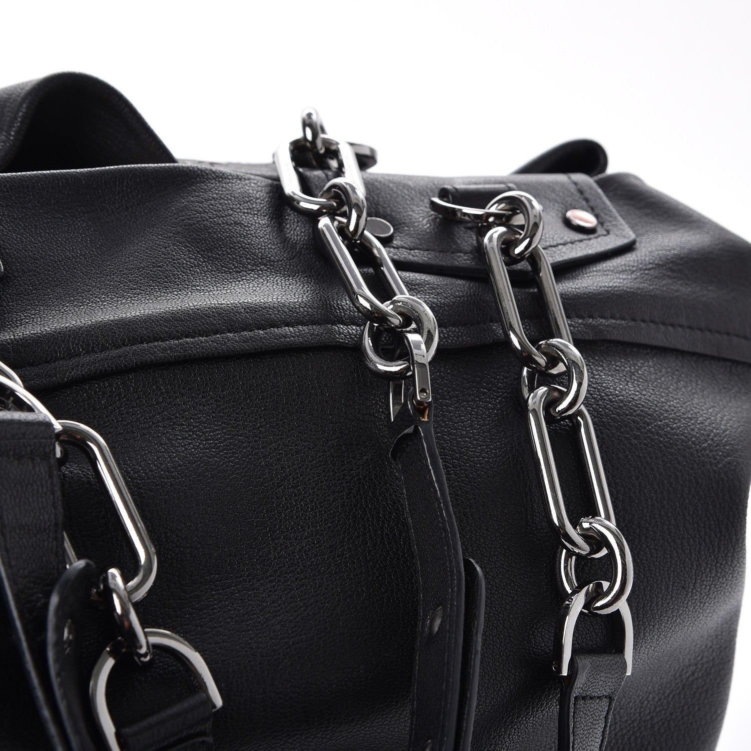 Lanvin Goatskin Shoulder Bag Black 8 of 11