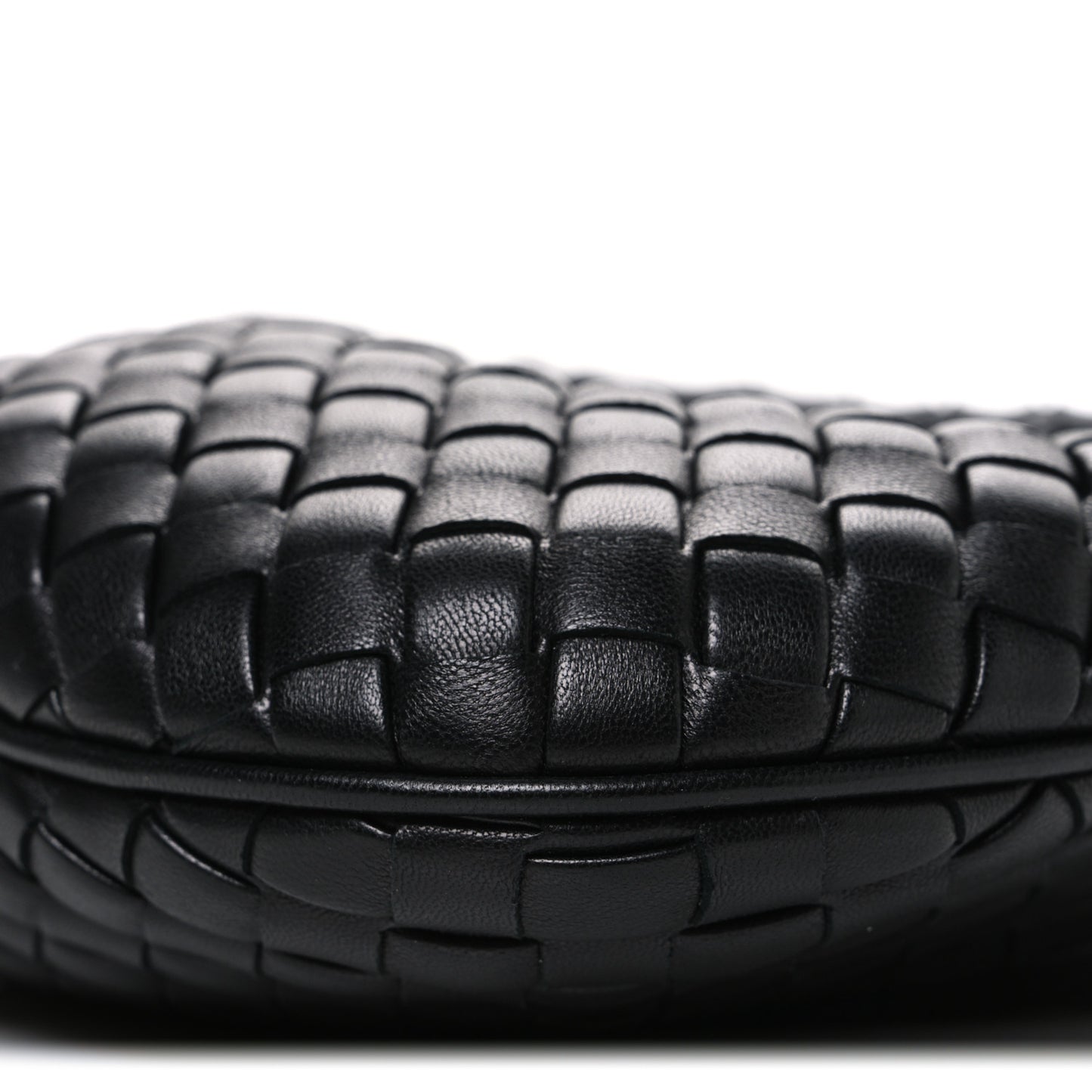 Nappa Intrecciato Baby Veneta Hobo Black