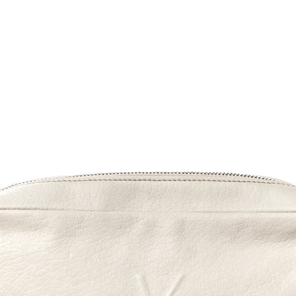 Saint Laurent Lambskin Monogram Small Lou Camera Bag White 10 of 14