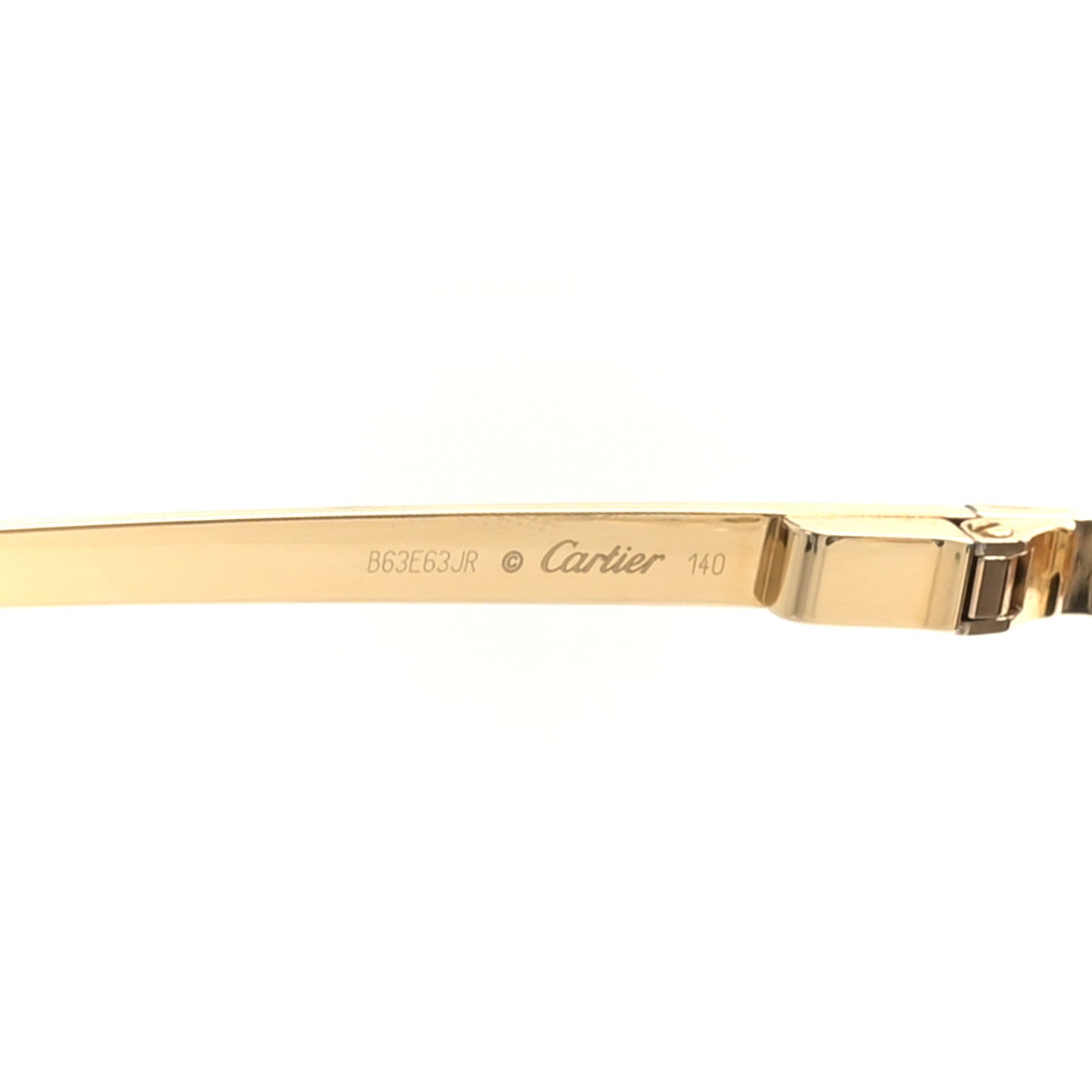 Santos de Cartier Sunglasses Havana Gold Grey