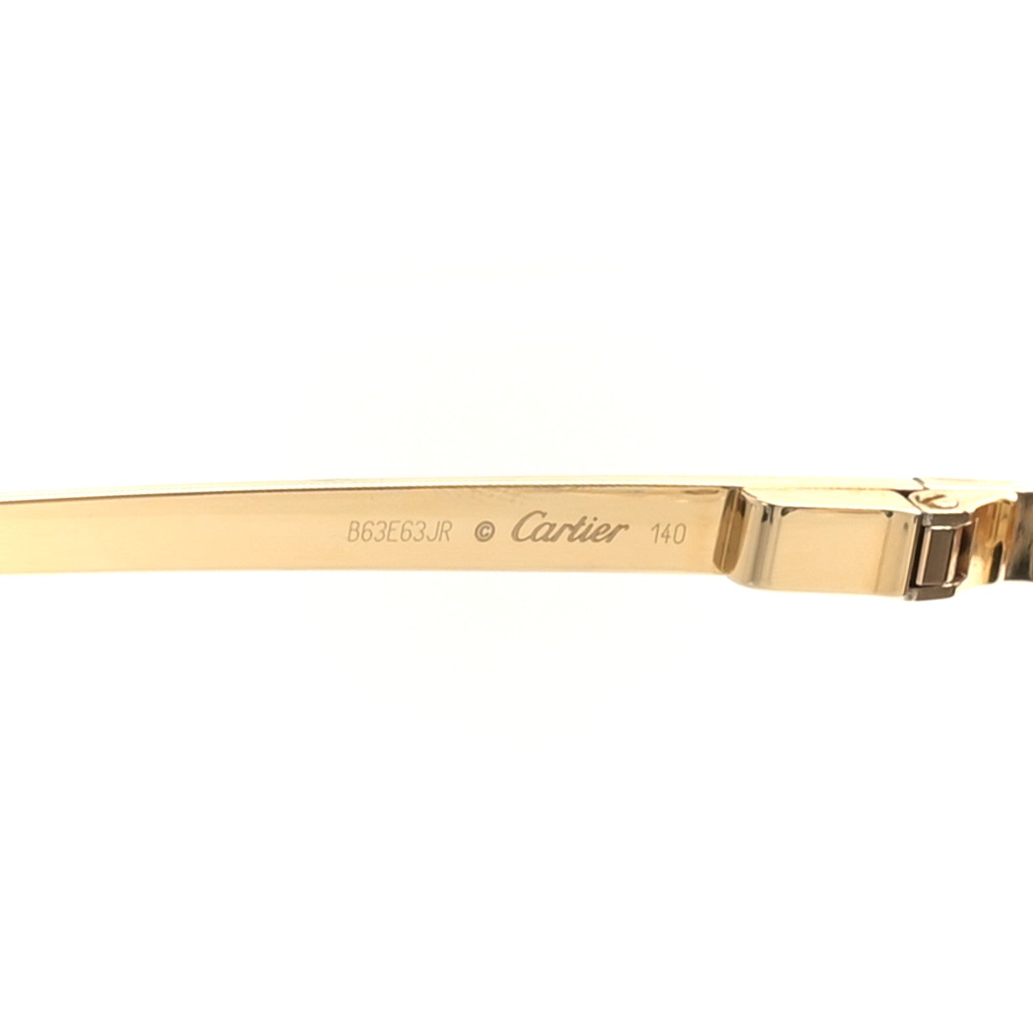 Cartier Santos de Cartier Sunglasses Havana Gold Grey 5 of 7