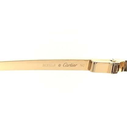 Cartier Santos de Cartier Sunglasses Havana Gold Grey 5 of 7