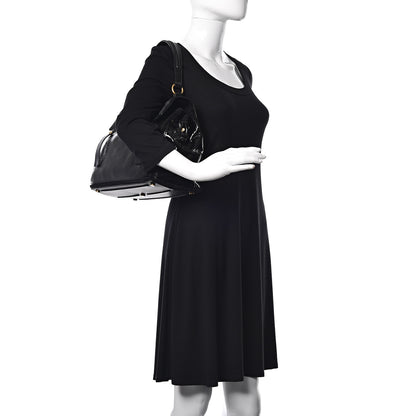 Saint Laurent Pony Hair Patent Medium Muse Two Black 2 of 15