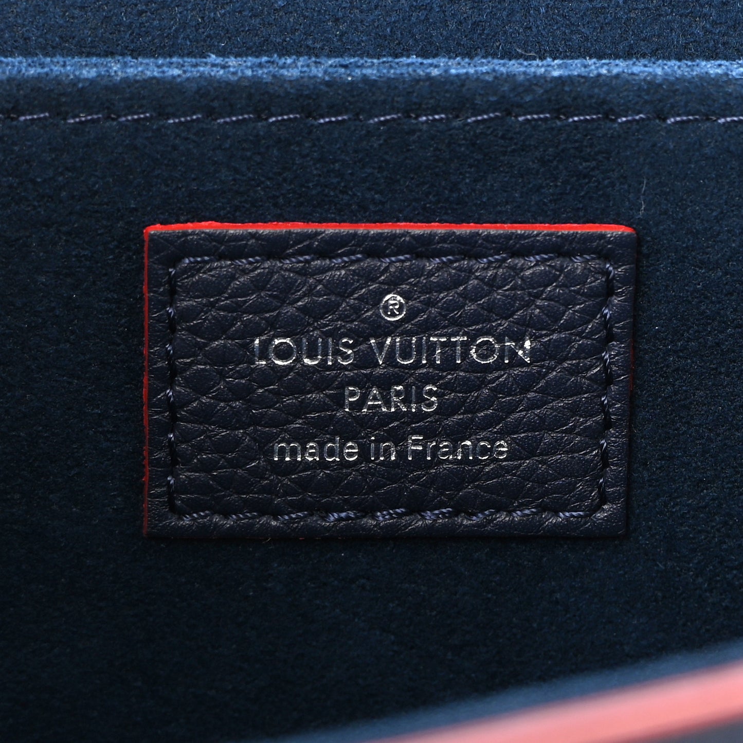 Soft Calfskin My Lockme Top Handle Marine Rouge