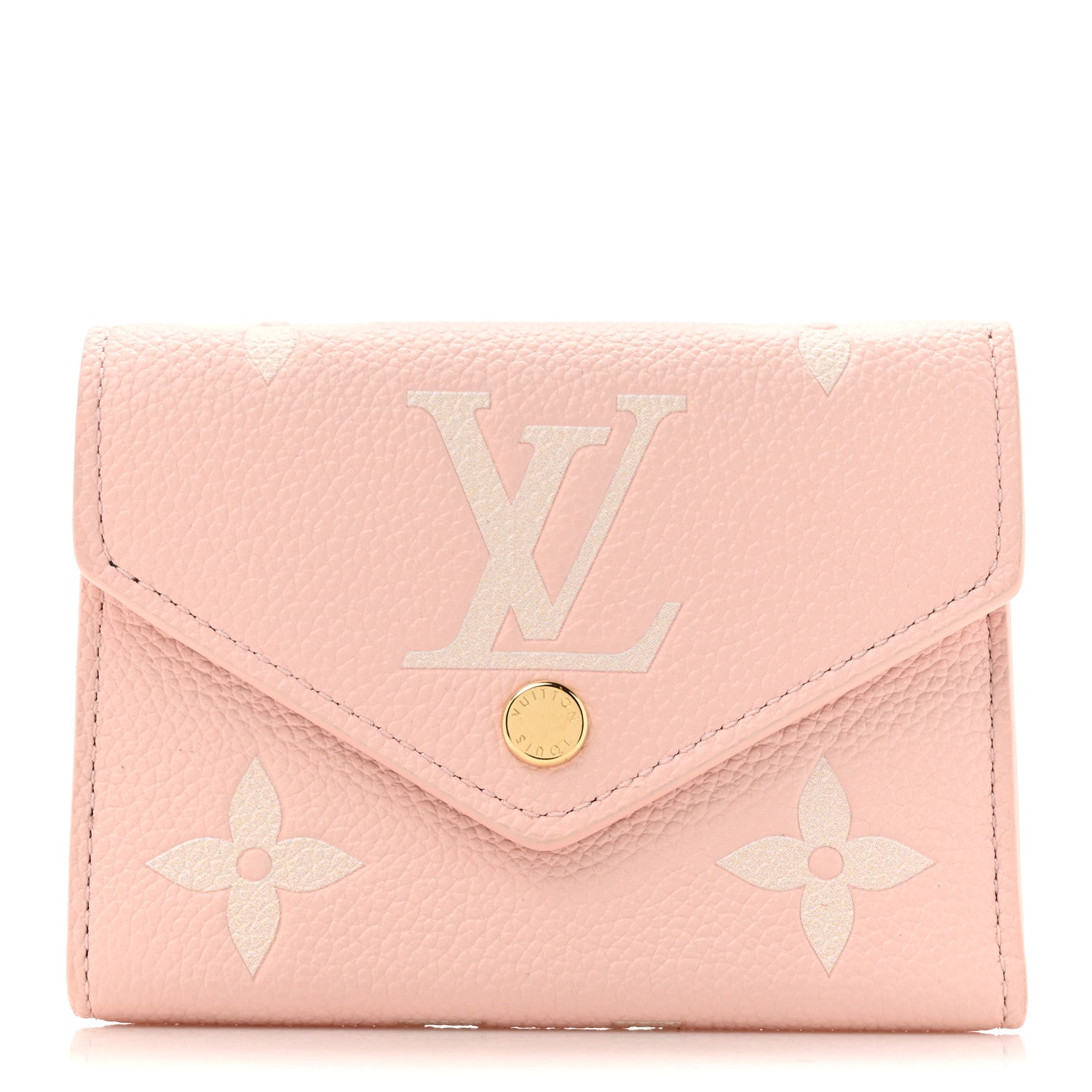Louis Vuitton Empreinte Monogram Giant Victorine Wallet Rose Trianon Creme 1 of 8