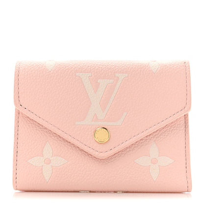 Louis Vuitton Empreinte Monogram Giant Victorine Wallet Rose Trianon Creme 1 of 8