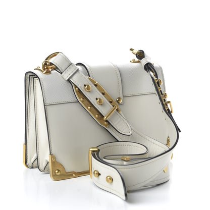 Prada City Calfskin Saffiano Cahier Bag Talco 3 of 9