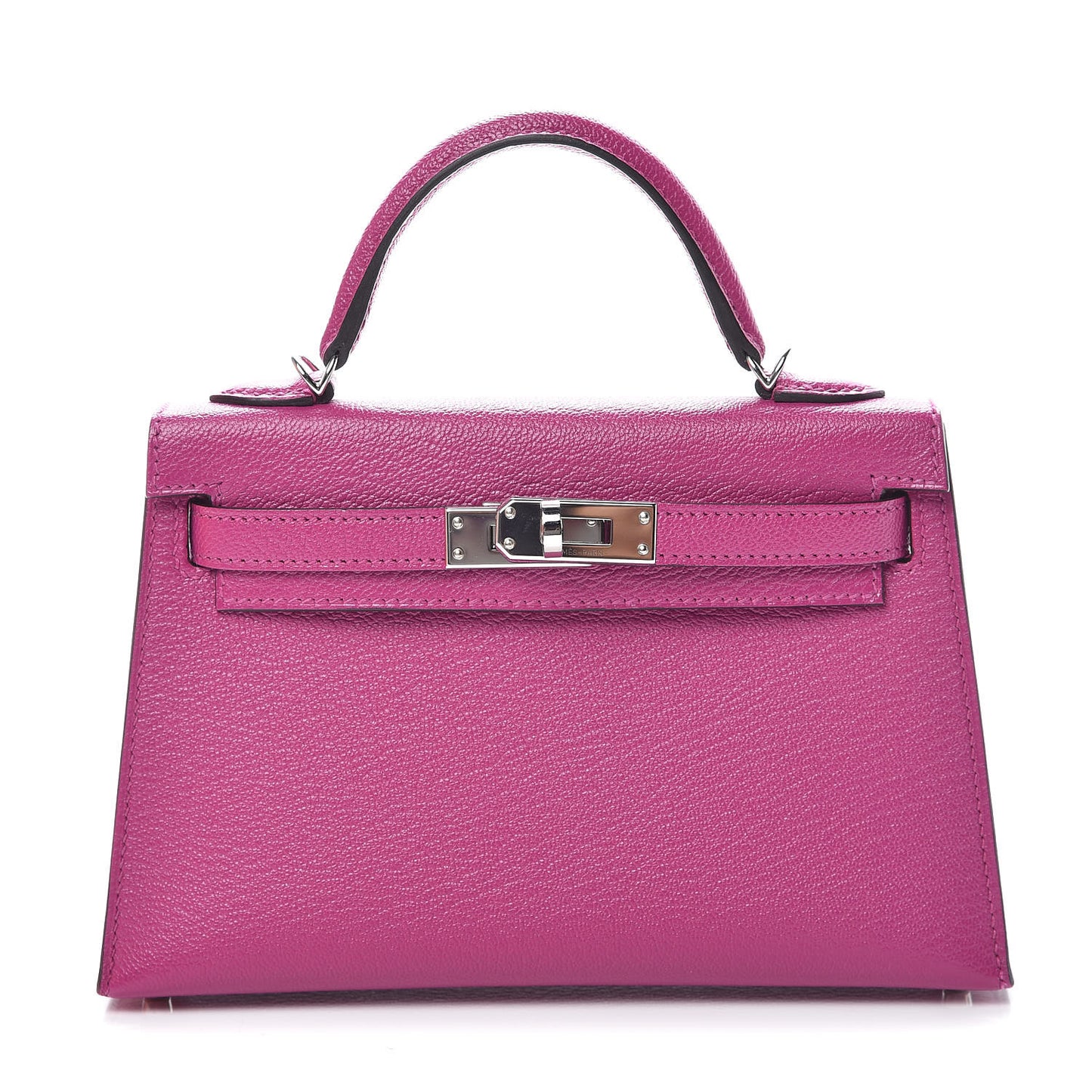 Chevre Mysore Mini Kelly Sellier 20 Rose Pourpre