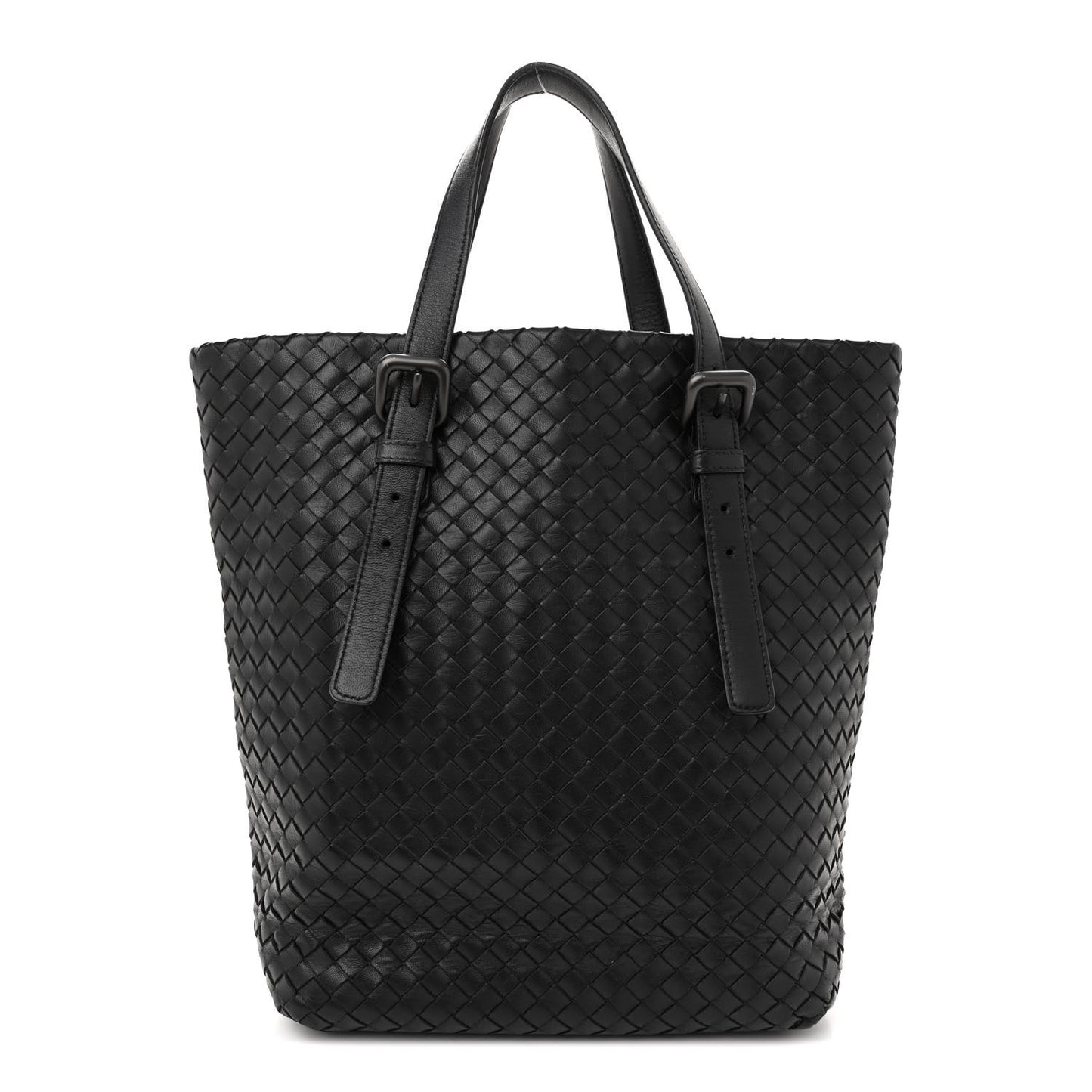 Nappa Intrecciato Medium Seamless Tote Black