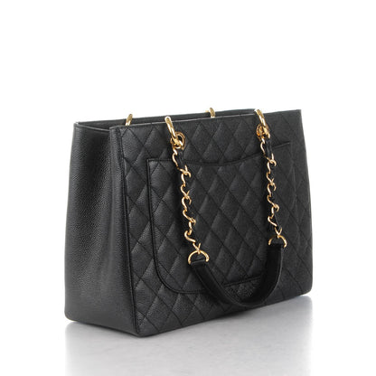 Chanel Caviar Quilted Grand Shopping Tote GST Black 3 of 7