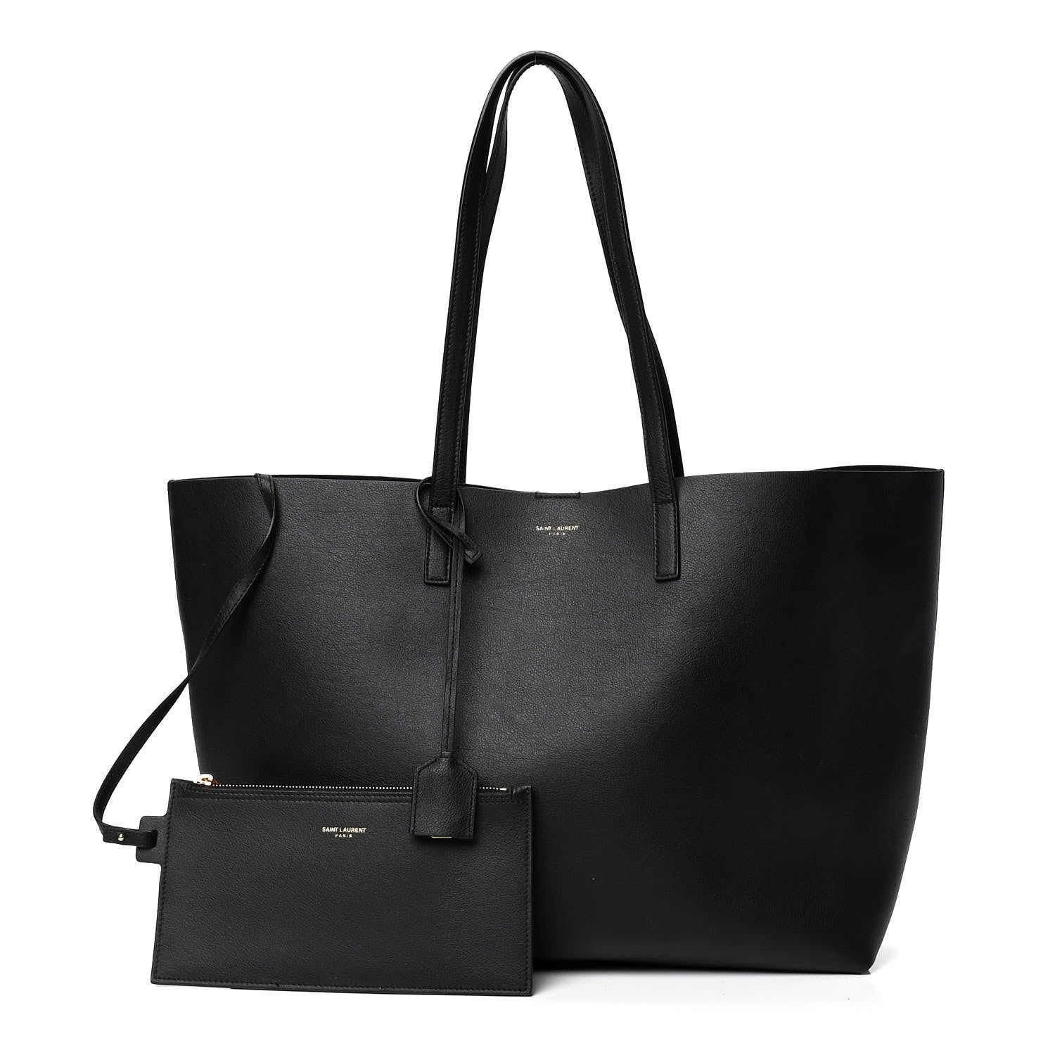 Saint Laurent Calfskin Large Shopping Tote Black 1 of 4