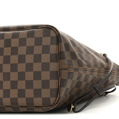 Louis Vuitton Damier Ebene Neo Neverfull MM Rose Ballerine 10 of 10