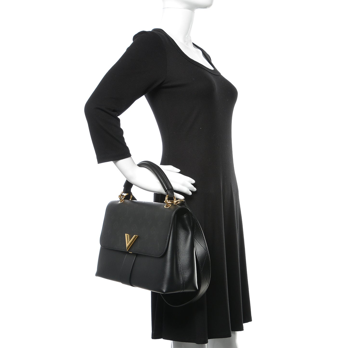 Calfskin Monogram Very One Handle Black