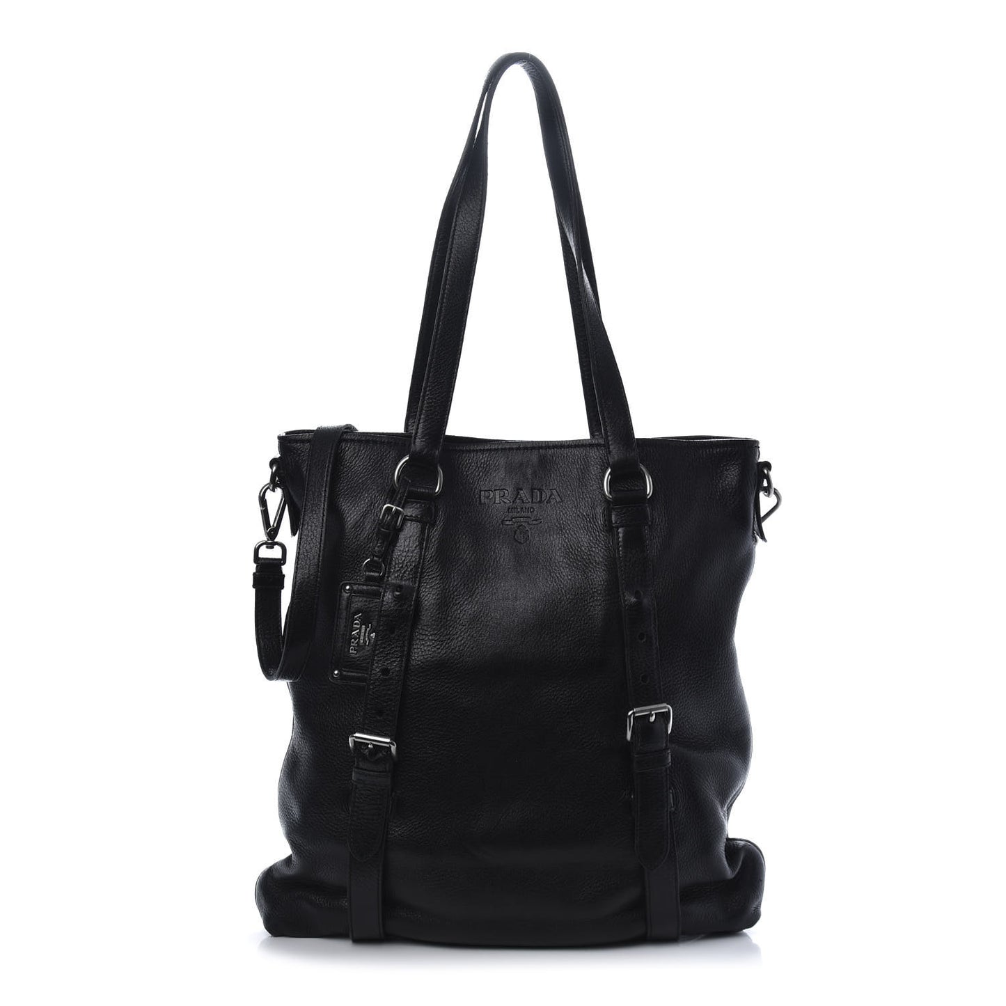 Vitello Daino Tote Black