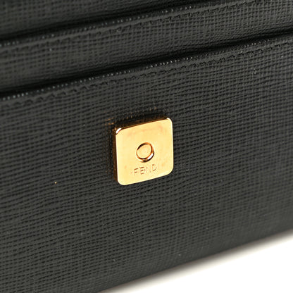 Fendi Vitello Elite Flamingo 2Jours Continental Wallet Black 11 of 11