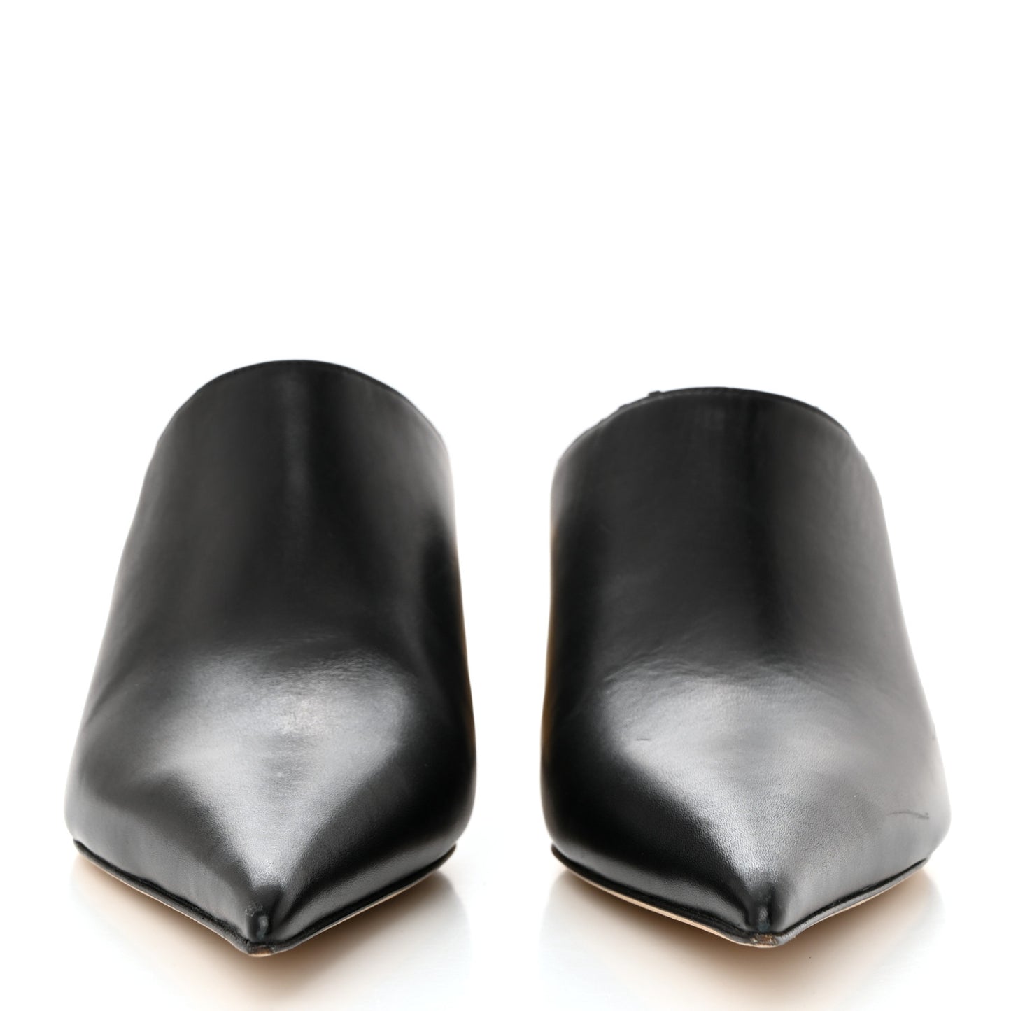 Calfskin Anagram Mules 37 Black