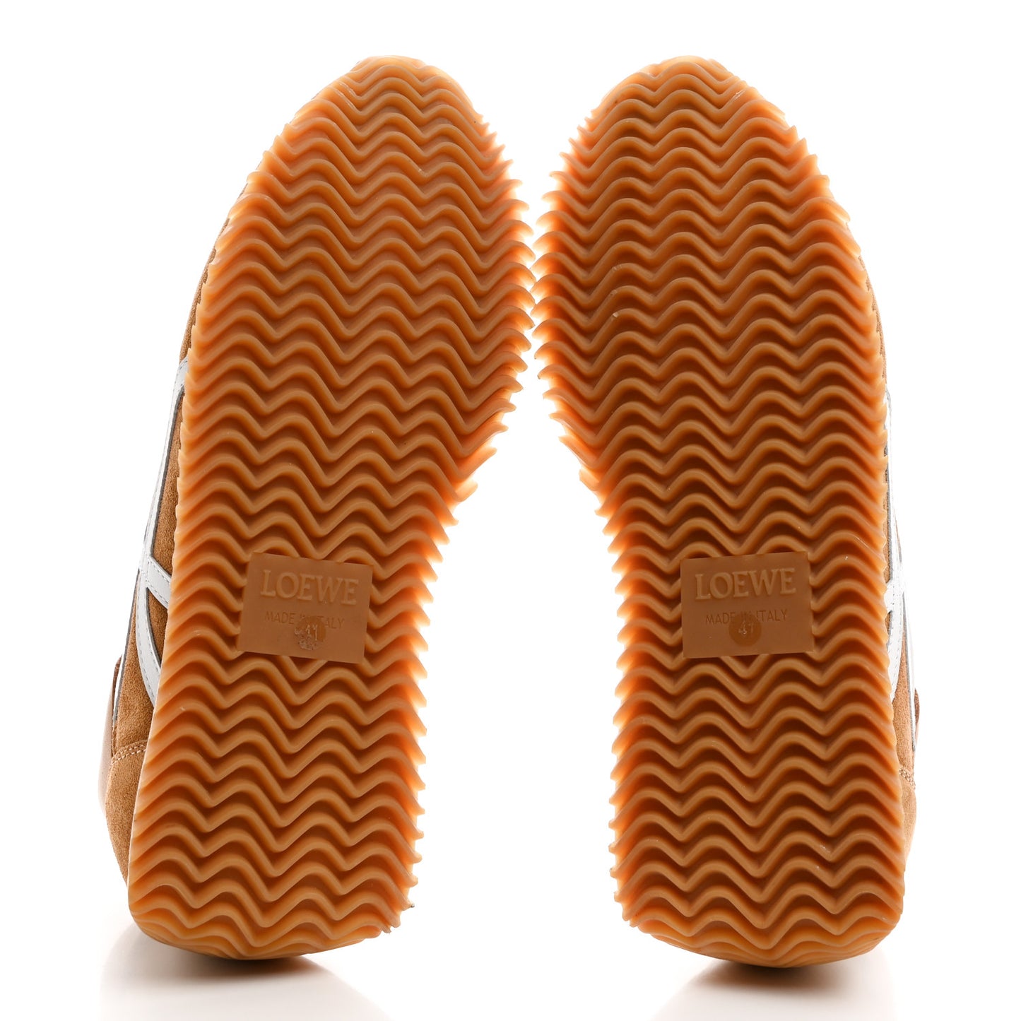 Nylon Suede Flow Runner Sneakers 41 Gold
