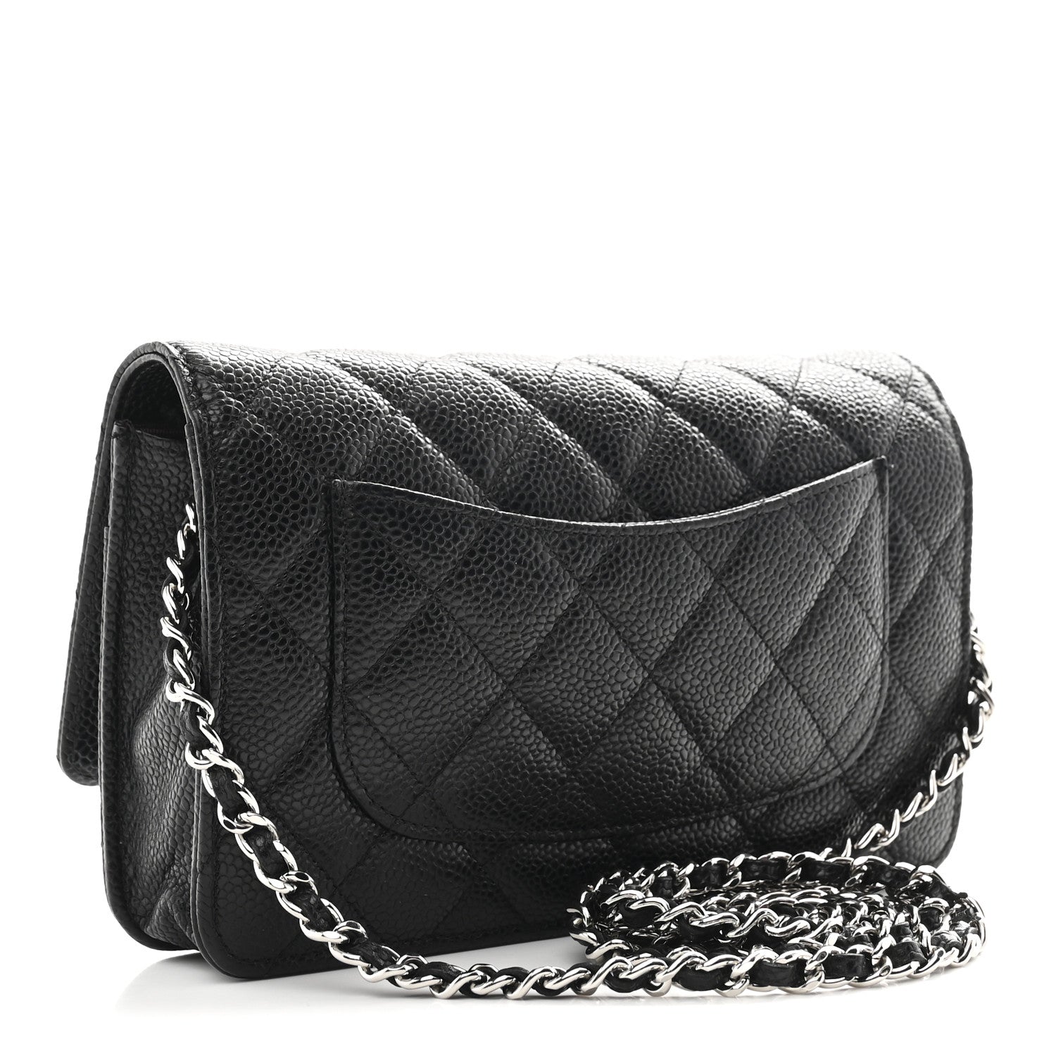 Chanel Caviar Quilted Wallet on Chain WOC Black 3 of 12