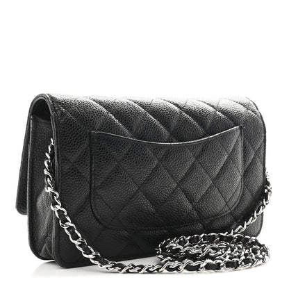 Chanel Caviar Quilted Wallet on Chain WOC Black 3 of 12