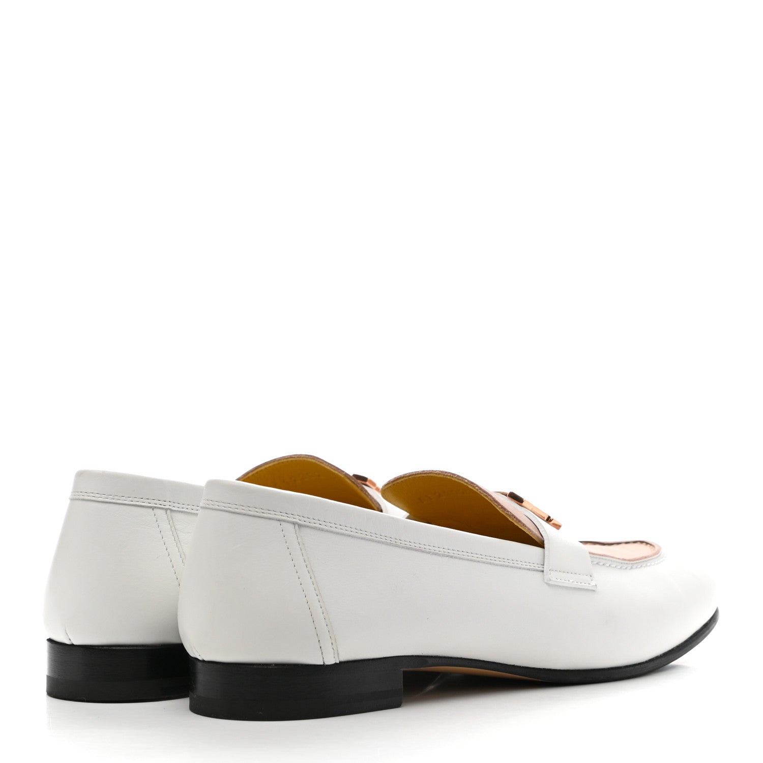Hermes Calfskin Womens Paris Loafers 39 White Bois De Santal 4 of 13