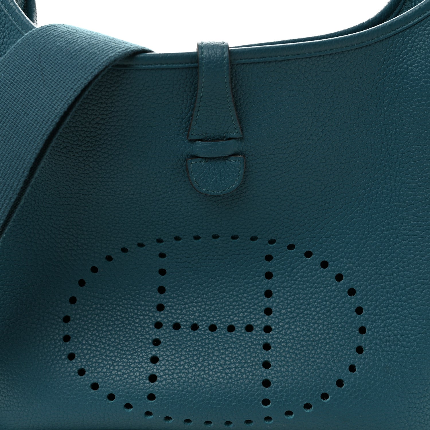 Hermes Taurillon Clemence Evelyne III PM Vert Bosphore 8 of 10