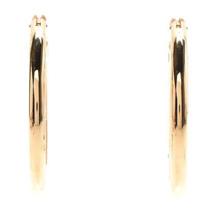 Louis Vuitton Metal Louise Hoop Earrings Gold 1 of 6