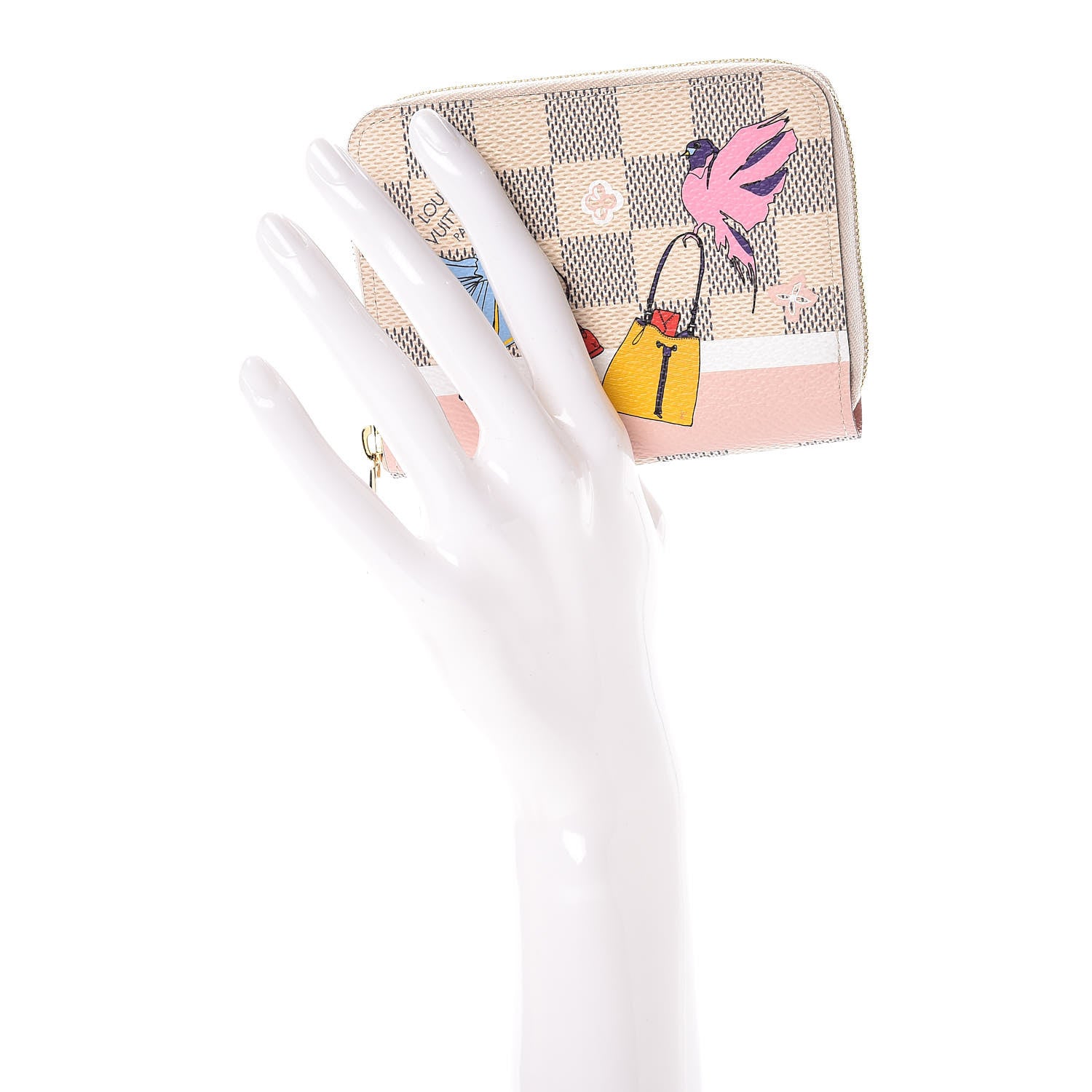 Louis Vuitton Damier Azur 2018 Christmas Animation Zippy Coin Purse 2 of 8