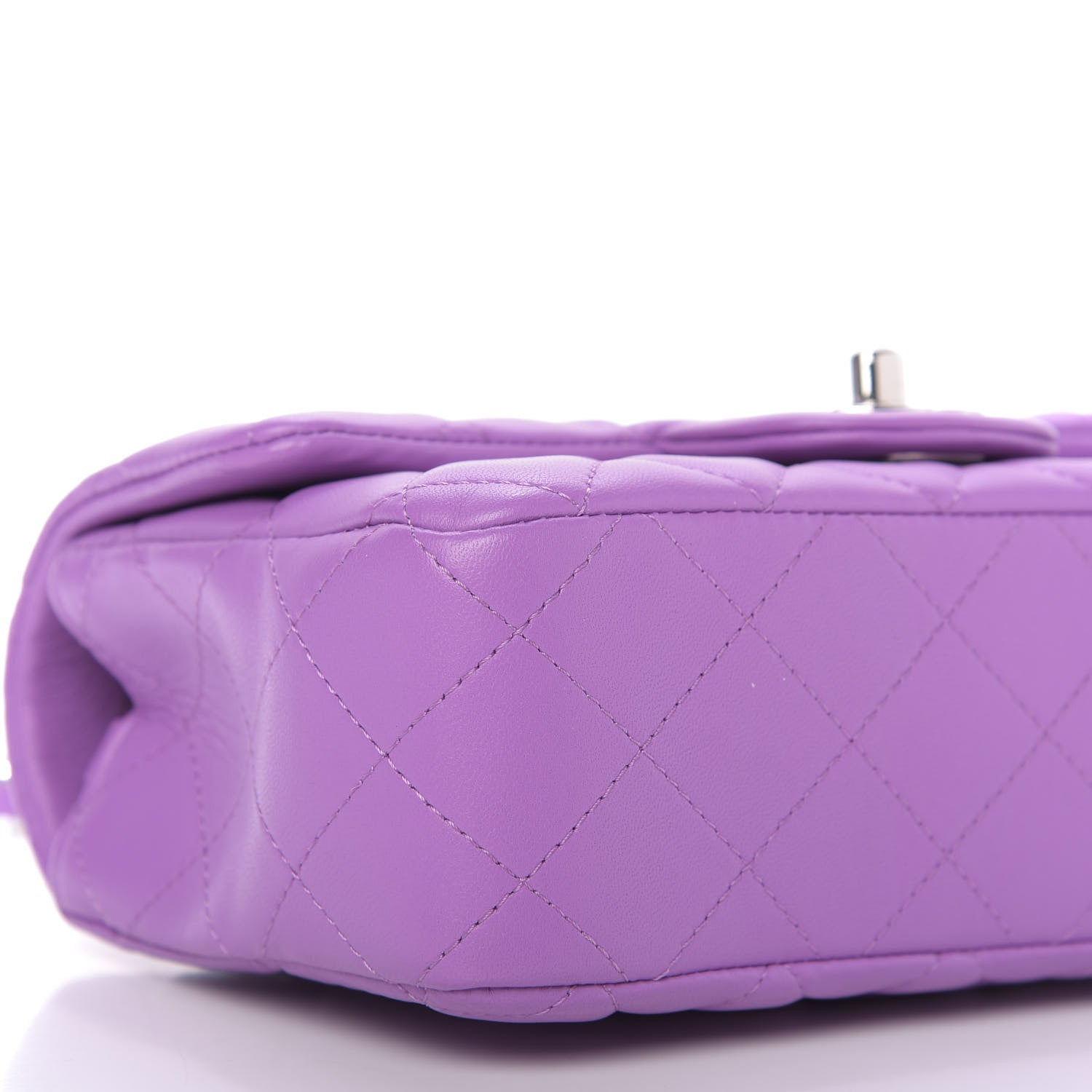 Chanel Lambskin Quilted Mini Rectangular Flap Purple 6 of 13