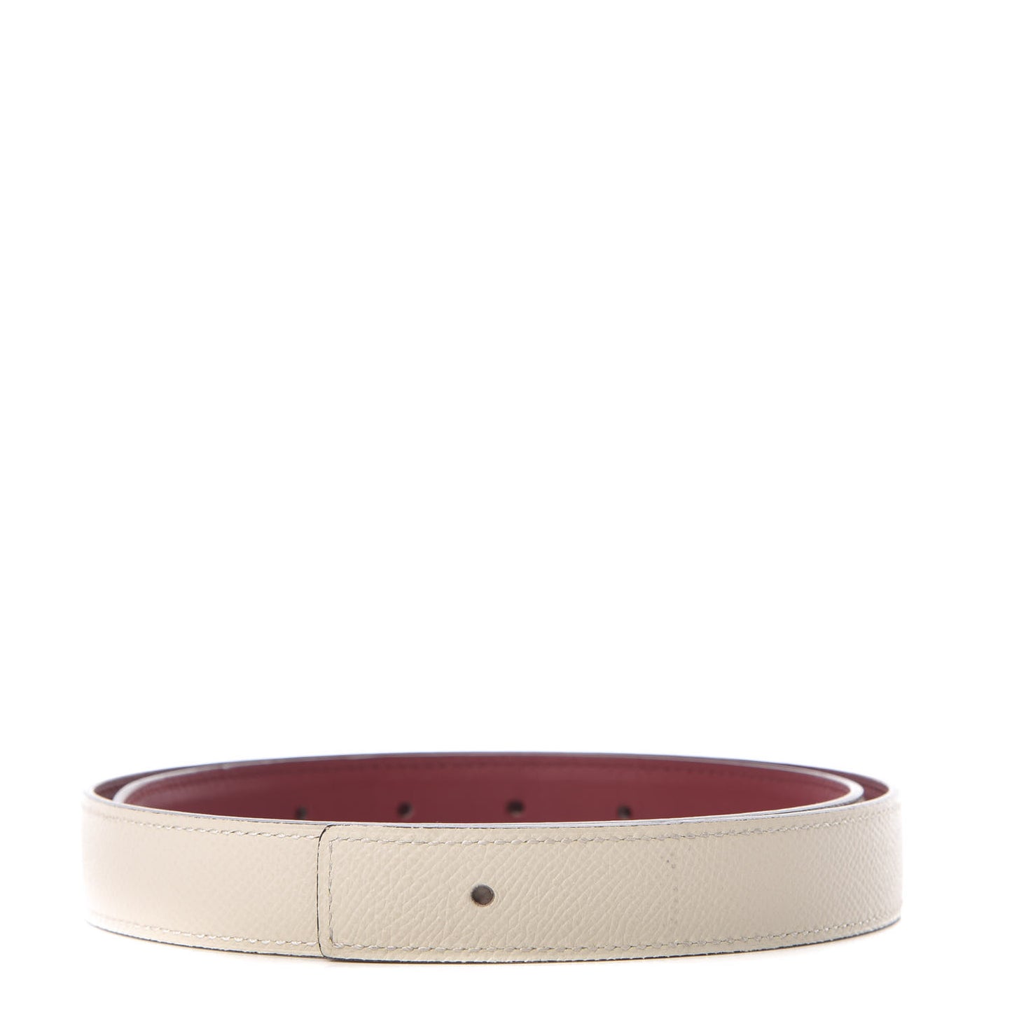 Swift Epsom 24mm Belt Strap 75 Rouge Grenat Craie