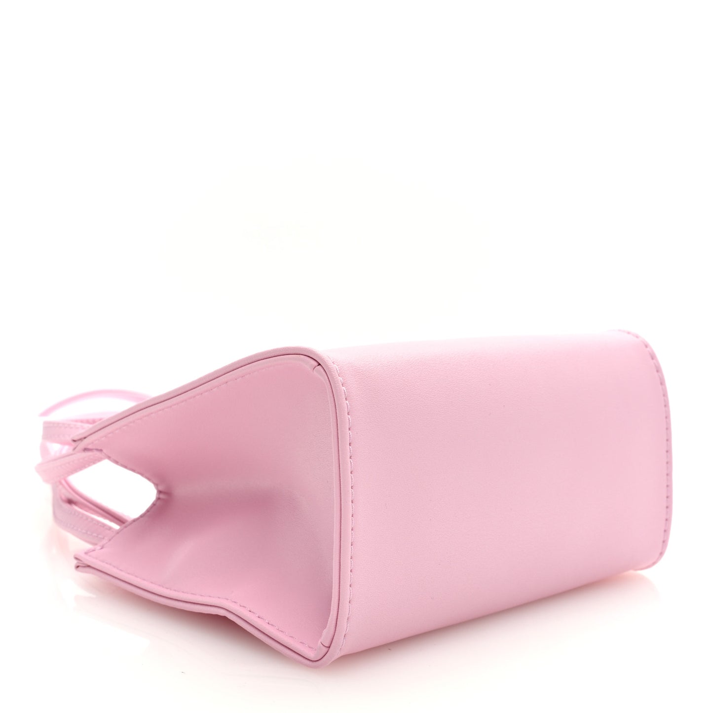 Vegan Leather Small Shopping Bag Bubblegum