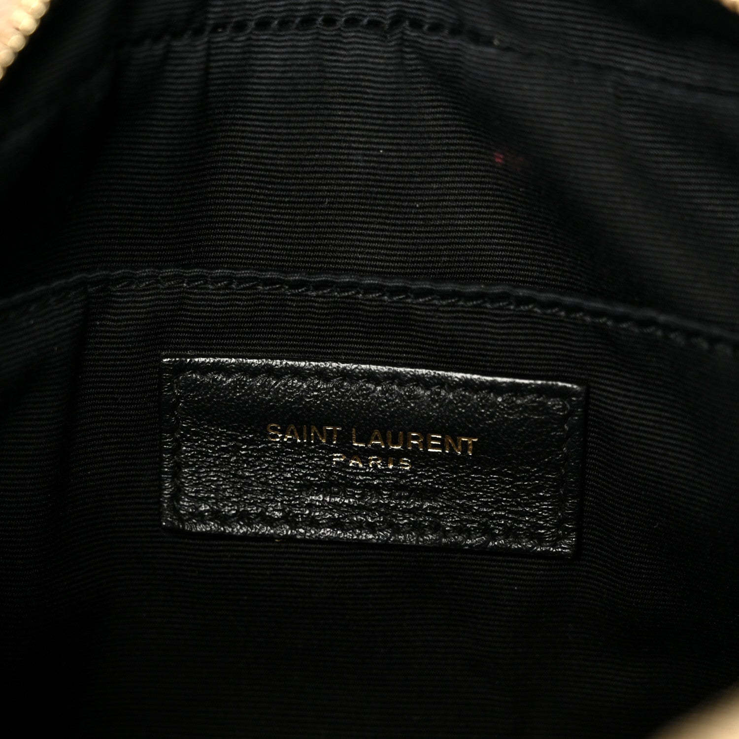 Saint Laurent Calfskin Matelasse Monogram Lou Camera Bag Dark Beige 6 of 11