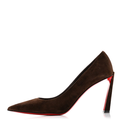 Christian Louboutin Suede Condora 100 Pumps 40 Brown 1 of 9