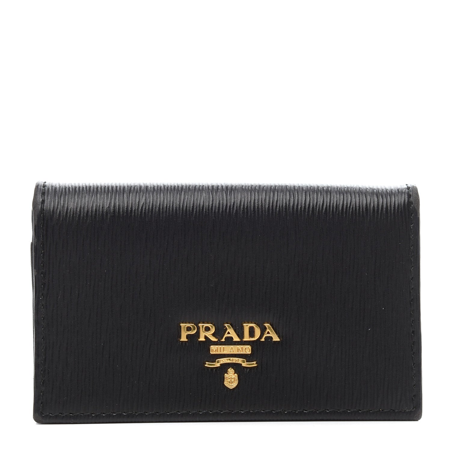Prada Vitello Move Card Holder Black 1 of 7