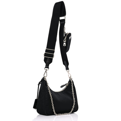 Prada Nylon Re-Edition 2005 Shoulder Bag Black 3 of 10