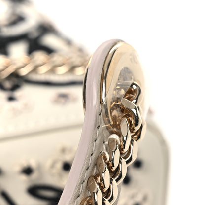 Christian Dior Smooth Calfskin Embroidered Beaded Floral Mini Lady Dior White Multicolor 11 of 11