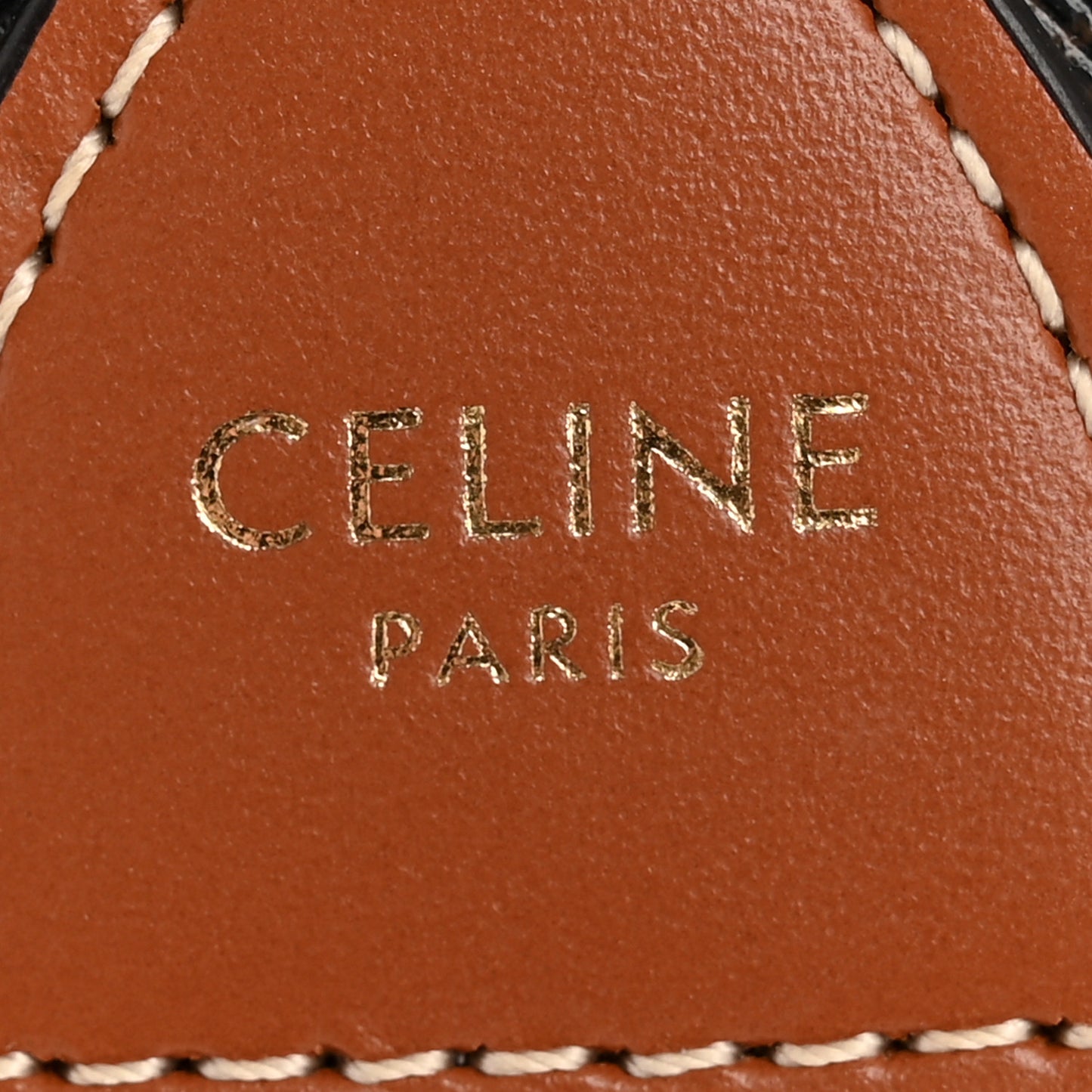 Triomphe Canvas Calfskin Mini Folco Backpack Tan