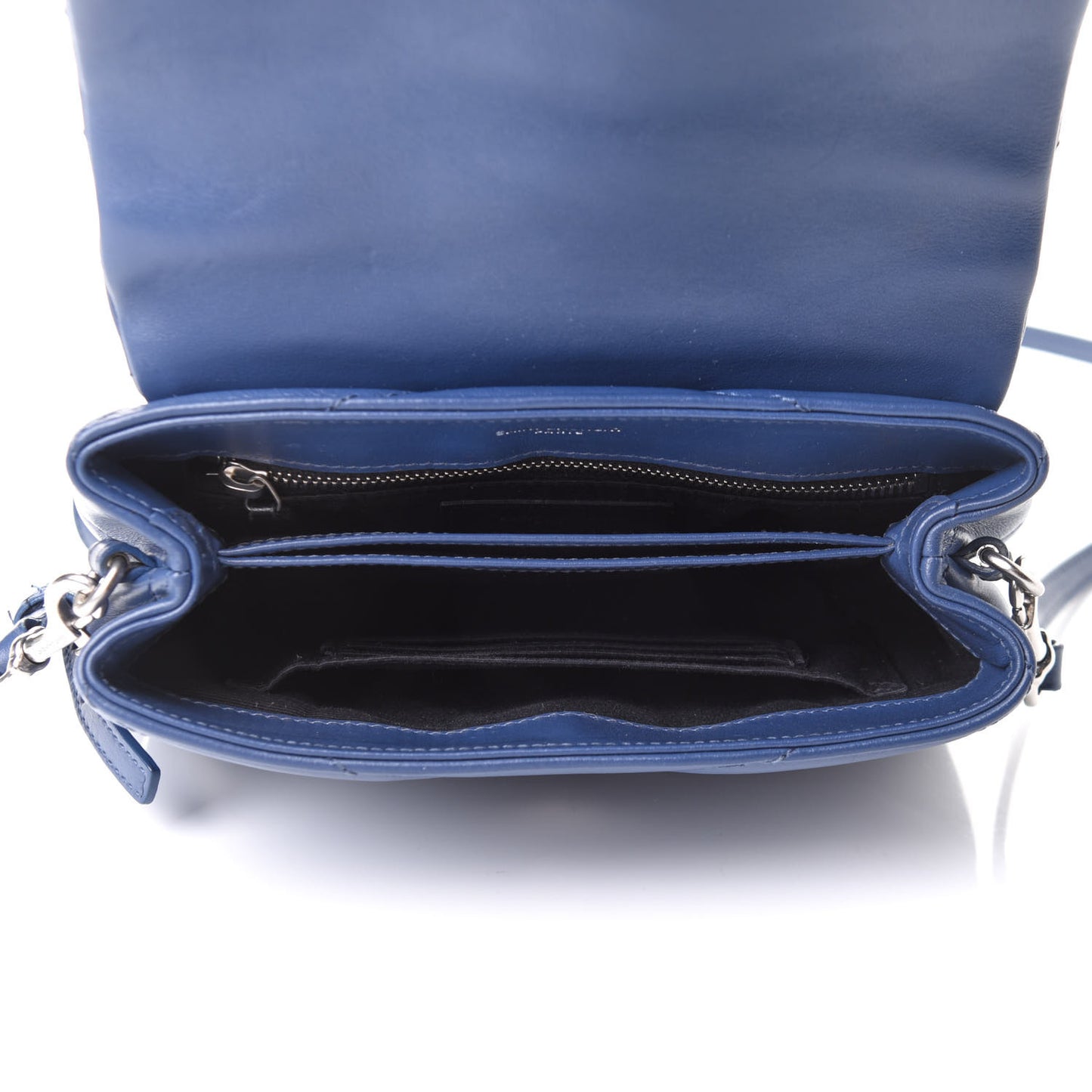 Calfskin Y Quilted Monogram Toy Loulou Chain Satchel Denim