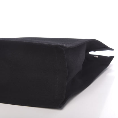 Saint Laurent Linen Calfskin Rive Gauche North South Tote Black 9 of 10