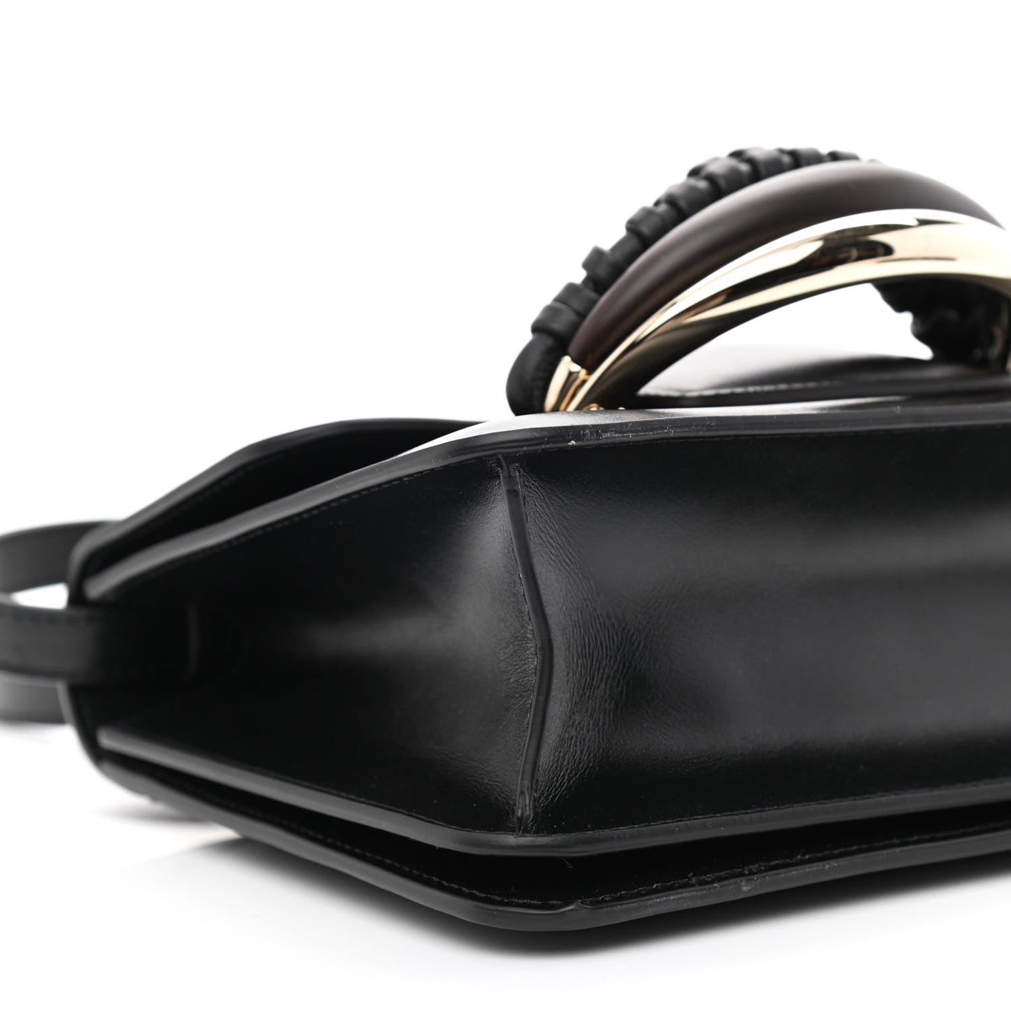 Calfskin Kattie Shoulder Bag Black