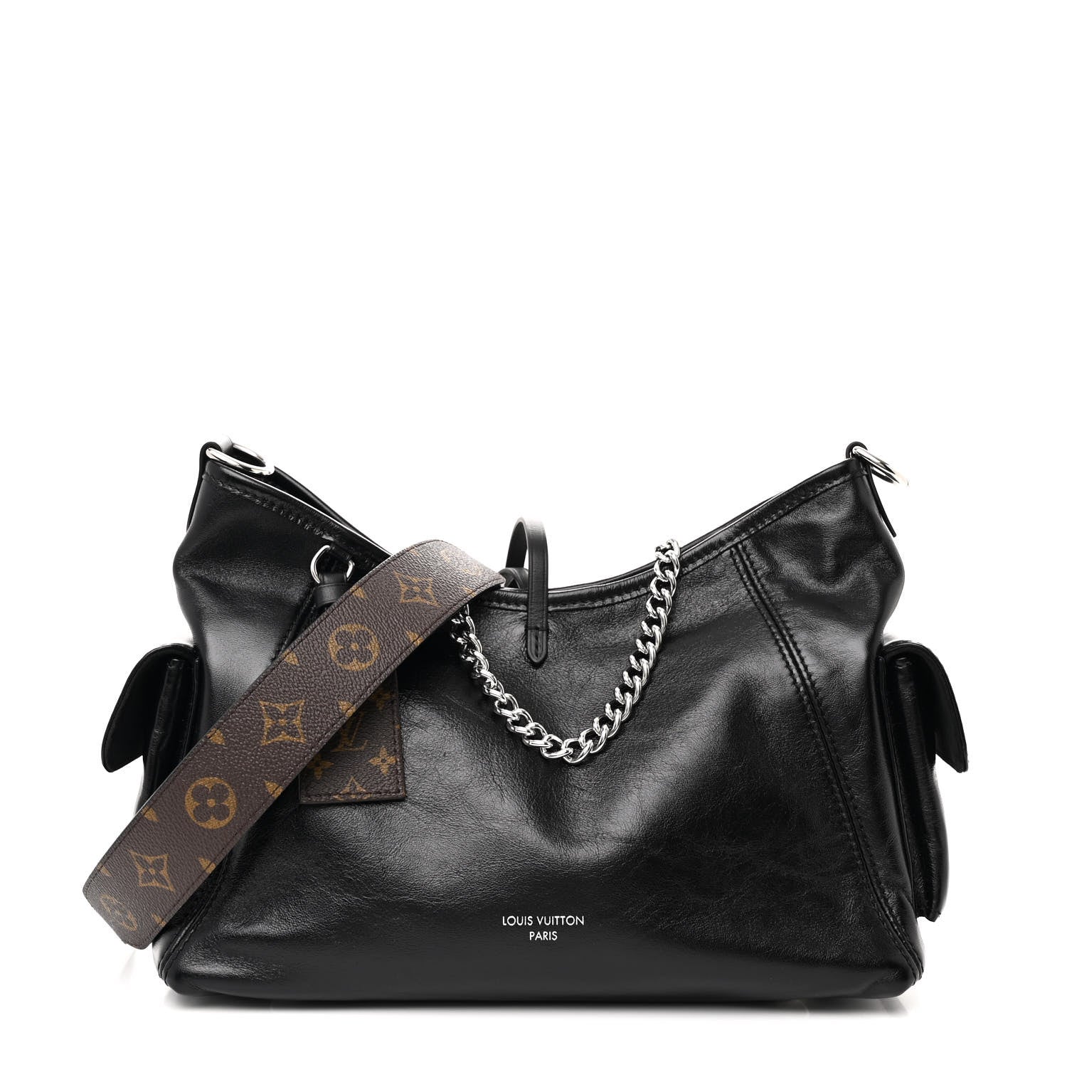 Louis Vuitton Lambskin CarryAll Cargo Vibe PM Black 1 of 10