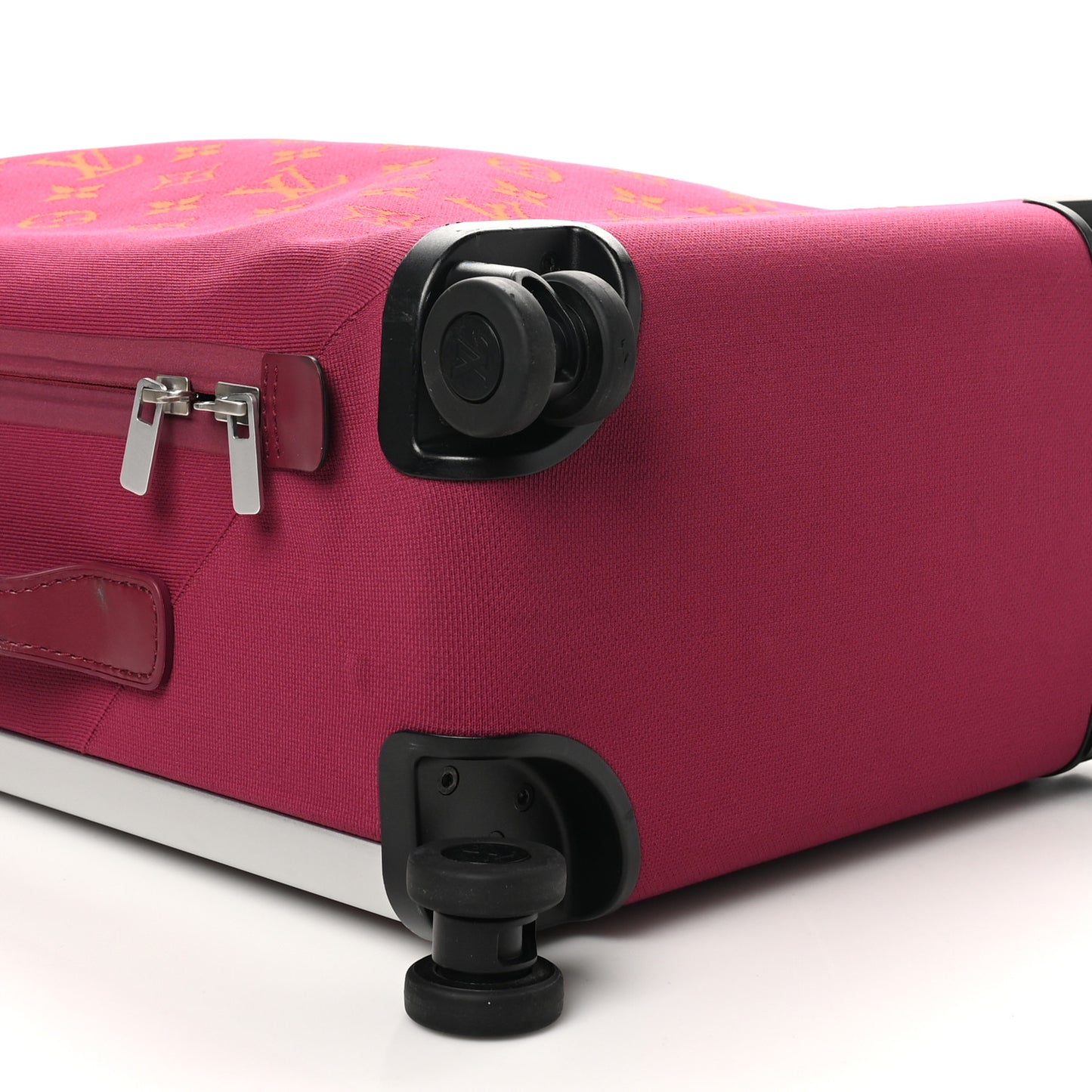 Knit Monogram Horizon Soft 55 Suitcase Fuchsia
