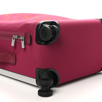 Louis Vuitton Knit Monogram Horizon Soft 55 Suitcase Fuchsia 7 of 9
