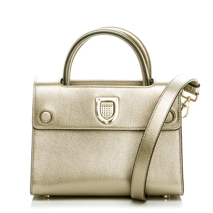 Christian Dior Metallic Grained Calfskin Mini Diorever Flap Bronze 1 of 7