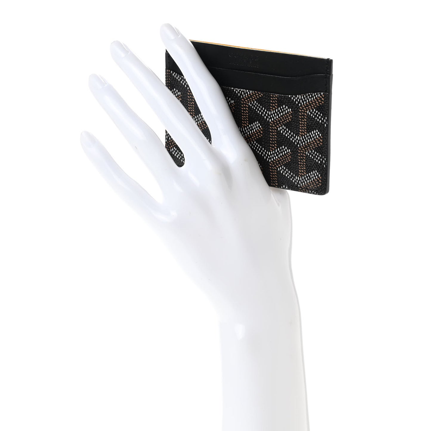 Goyardine Saint Sulpice Card Holder Black