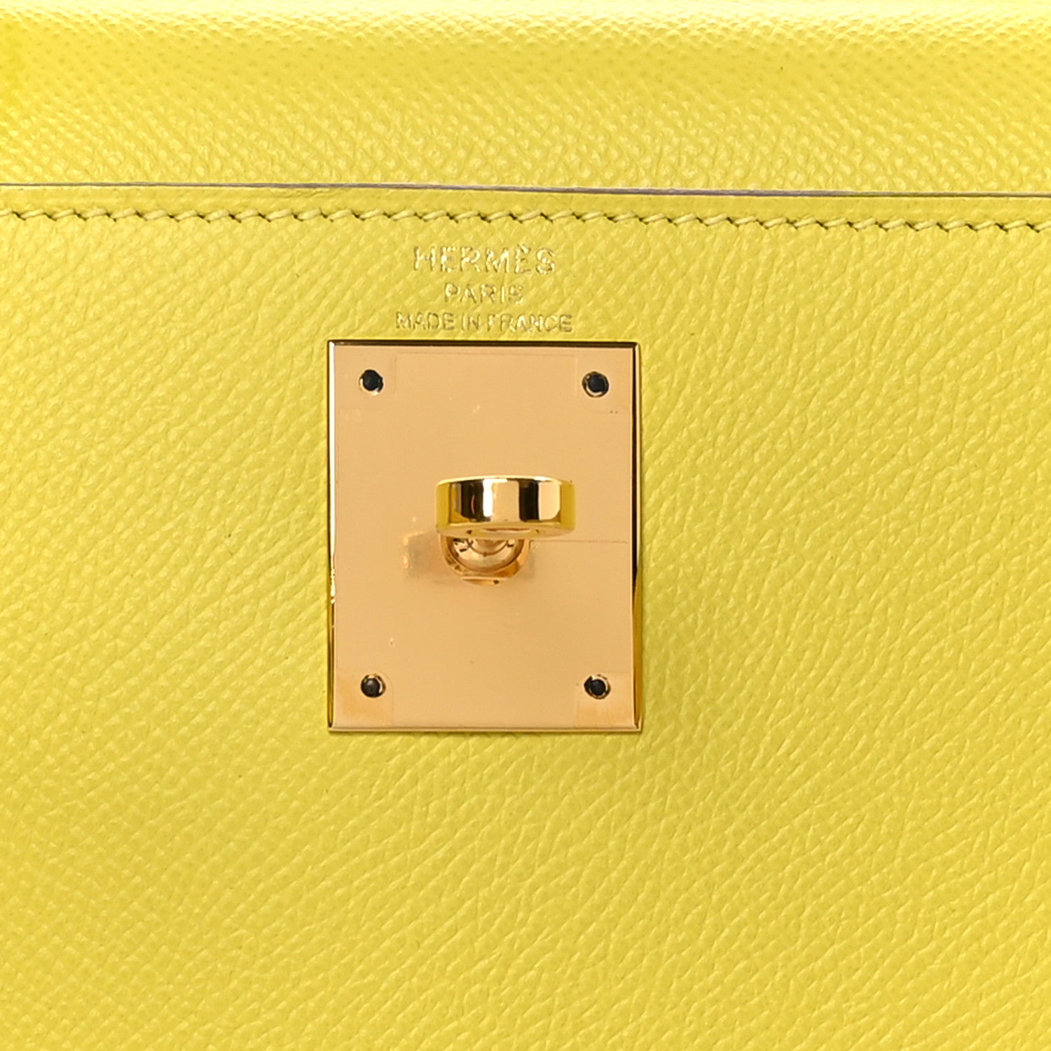 Hermes Epsom Kelly Sellier 28 Lime 6 of 12