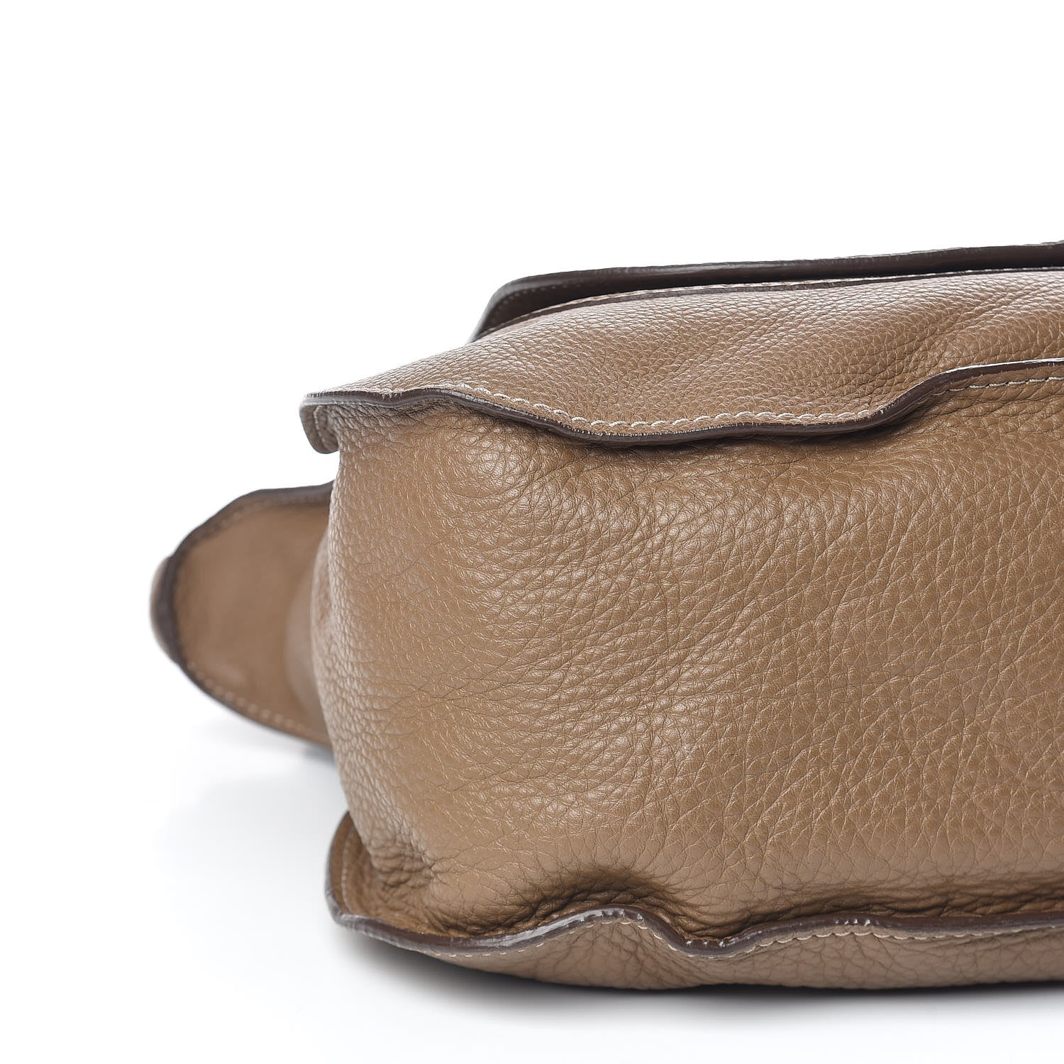 Chloe Calfskin Large Marcie Satchel Barbour Khaki 8 of 10