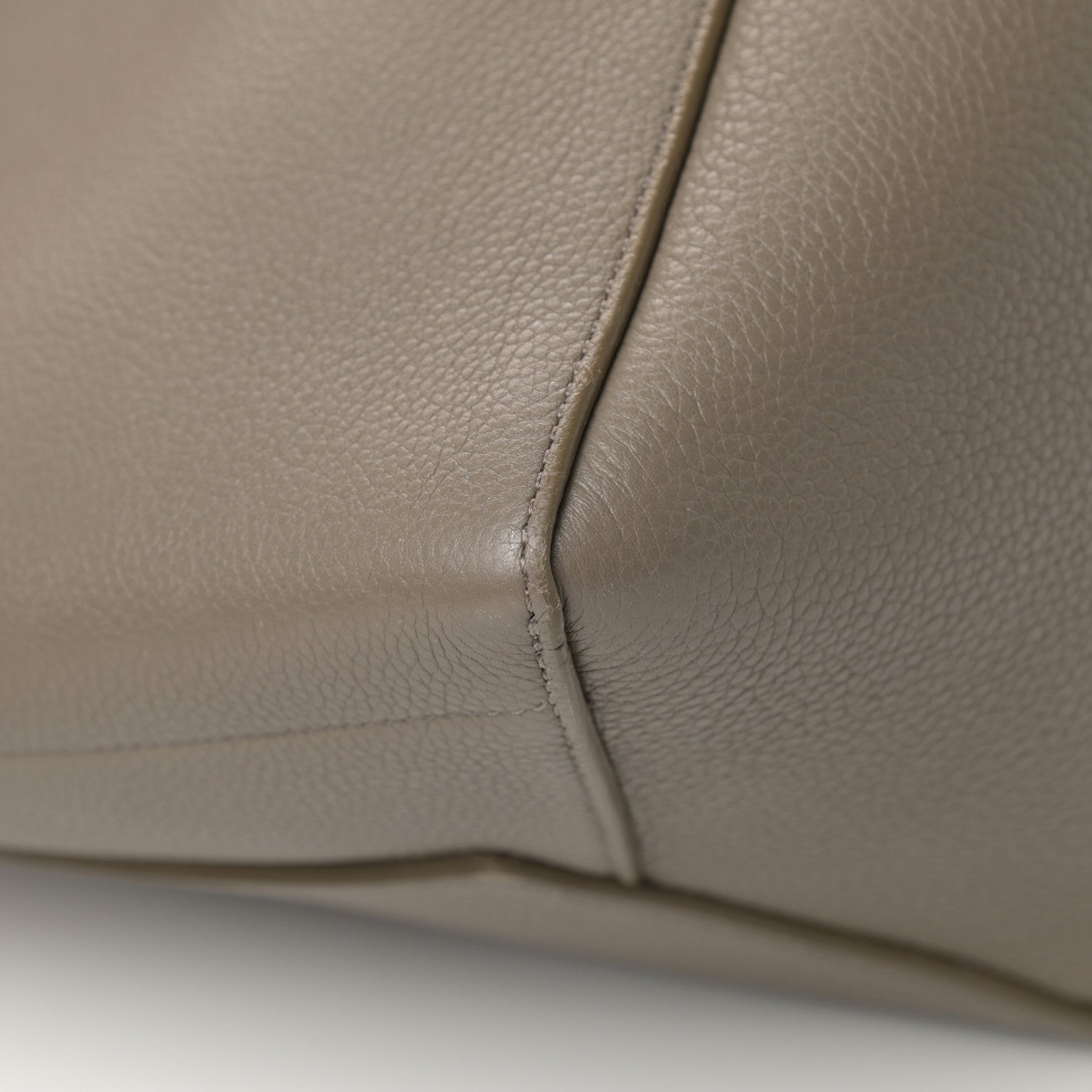 Celine Soft Grained Calfskin Sangle Bucket Bag Taupe 11 of 15