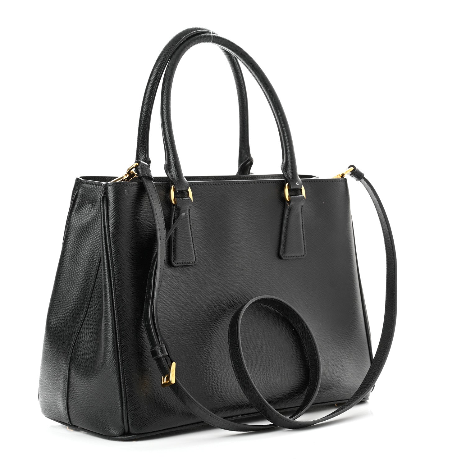 Prada Saffiano Lux Medium Tote Black 3 of 13