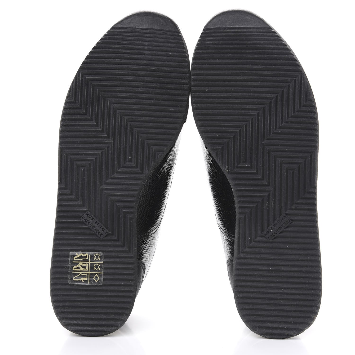 Hermes Patent Epsom Calfskin Trail Sneakers 35 Black 5 of 8